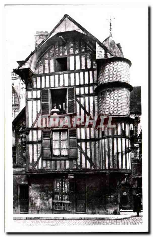 Troyes CPA Rue Champeaux La tourelle de l'orfevre