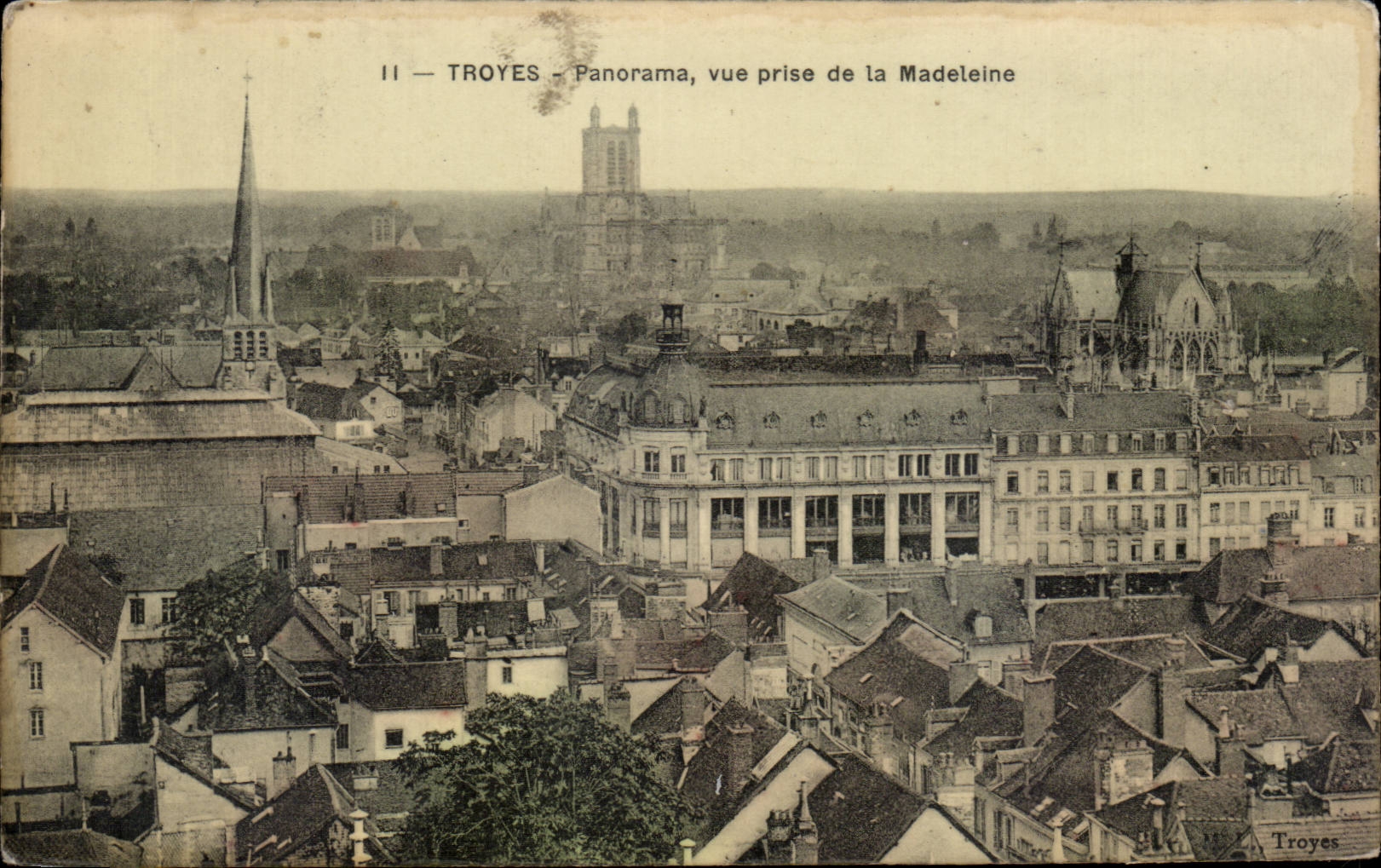 Troyes — Panorama, vue prise de la Madeleine — Troyes