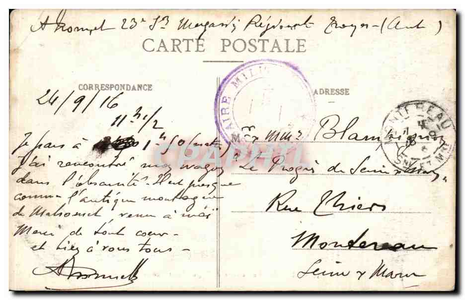 Troyes - Le Calvaire de l'Église Saint-Nicolas — Collection T. G. n° 35 — Rückseite