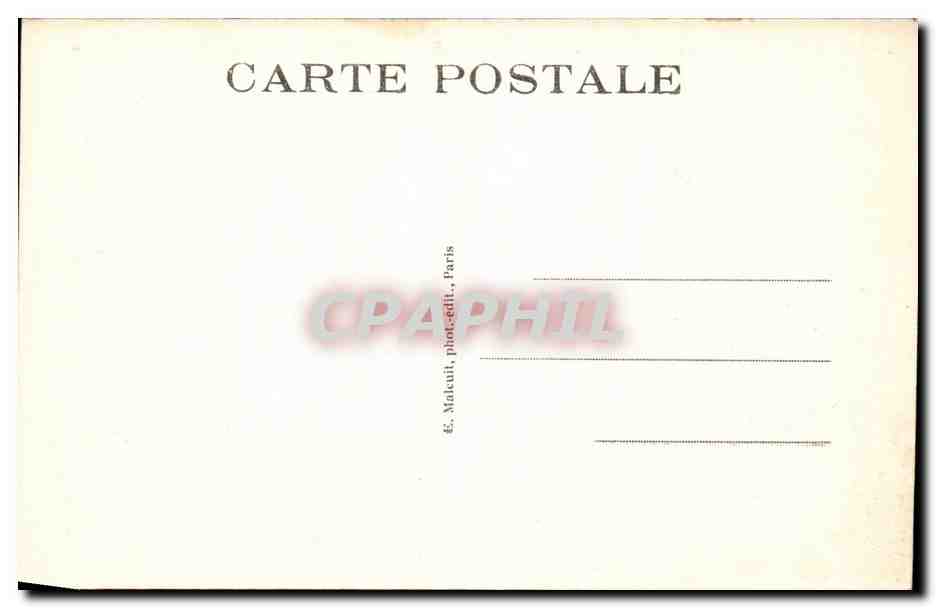 Paris CPA Eglise Notre DAme — Verso