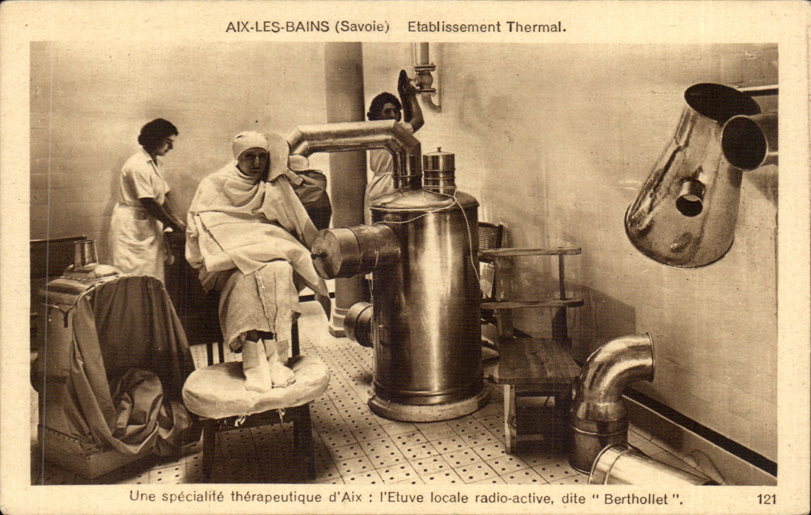 CPA Aix les Bains Etablissement thermal Une specialite therapeutique d'Aix L'etuve radio active dite Berthollet