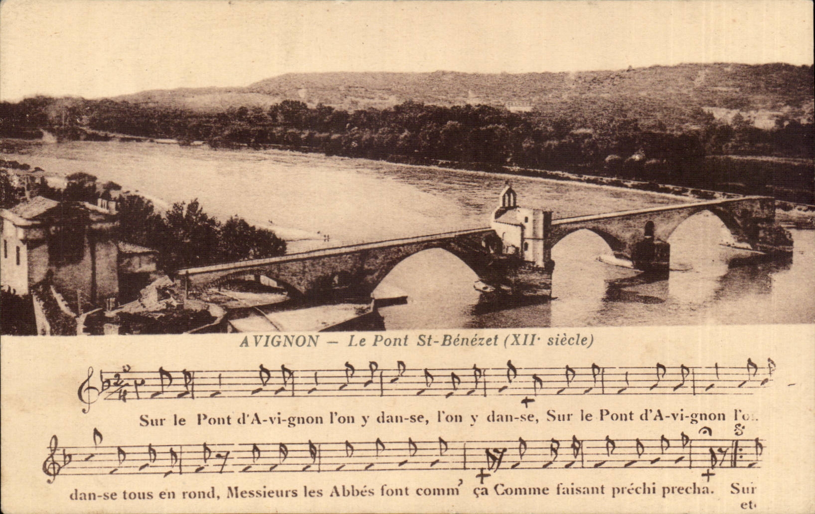 CPA Avignon Le pont St Benezet
