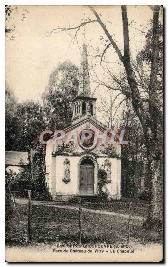 Environs de GROSROUVRE (S.-et-O.) - Parc du Château de Vitry - La Chapelle