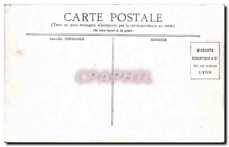 CPA Lyon Place Carnot — Verso