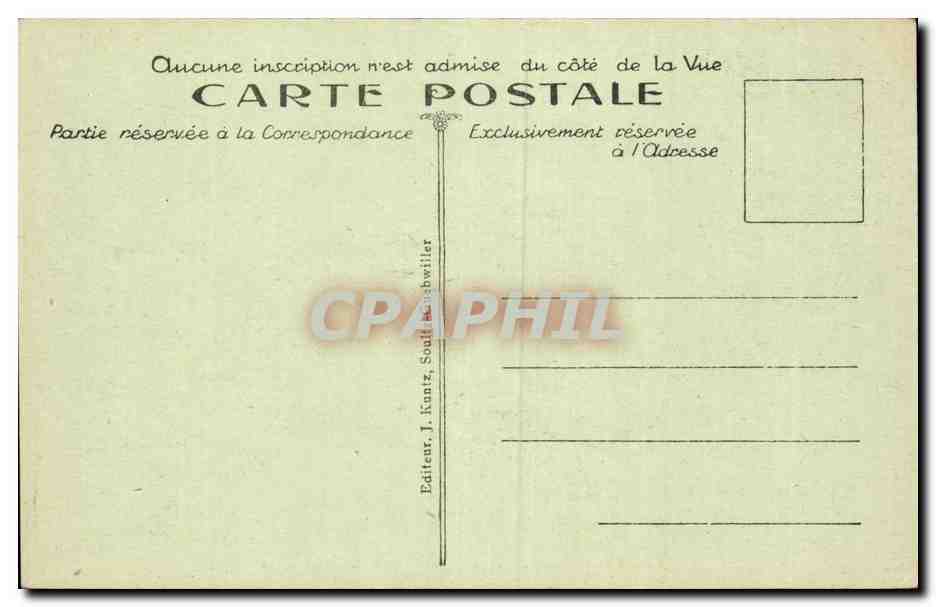 CPA Lac de la Lauch pres Guebwiller  — Rückseite