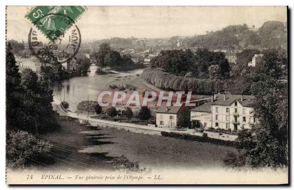 CPA Epinal Vue generale prise de l'Olympe
