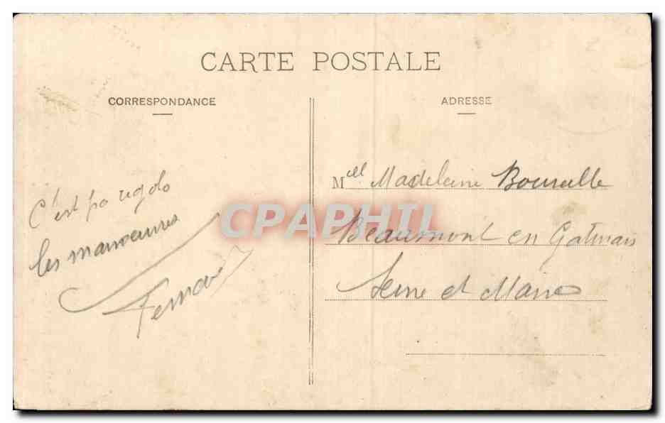 CPA Saint Elophe La cahsse renfermant les reliques du martyr St elophe — Rückseite