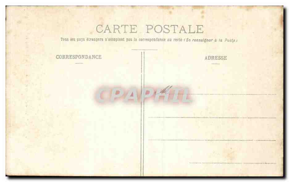 Pontoise CPA Eglise St Maclou Monument eleve a la memoire de l'abbe Drioux — Rückseite