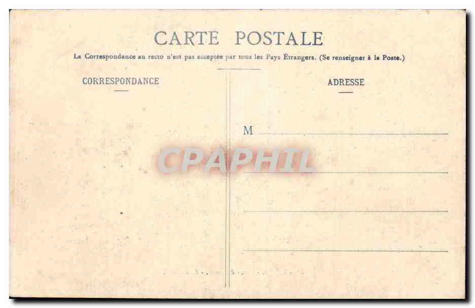 CPA Dijon Place d'armes — Rückseite