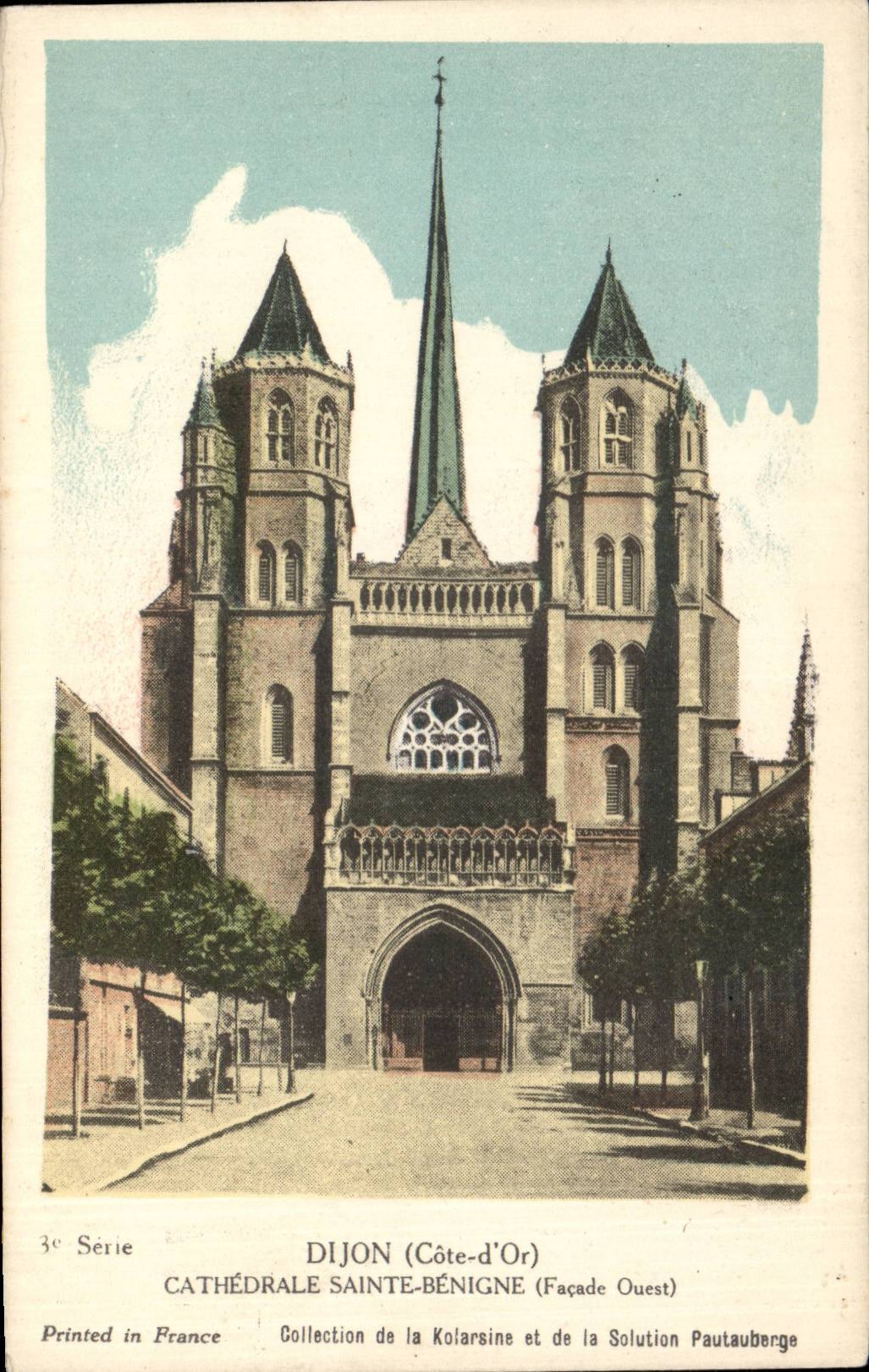 CPA Dijon Cathedrale Saint Benigne 