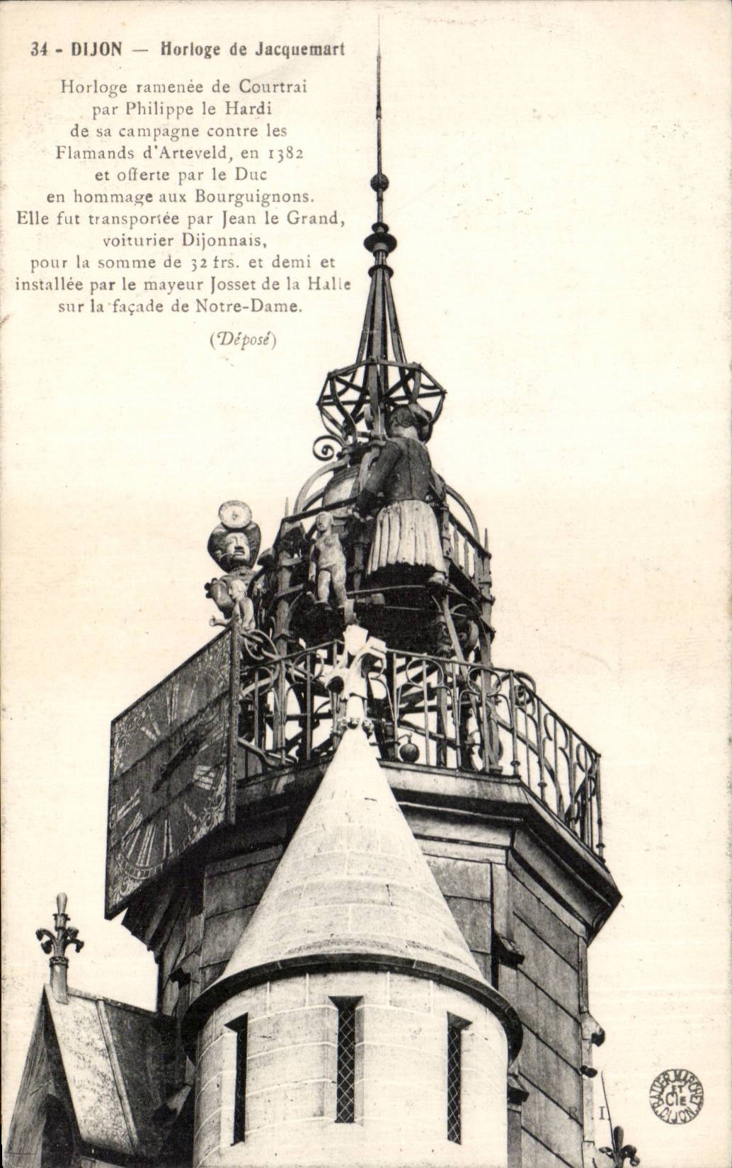 CPA Dijon Horloge de Jacquemart