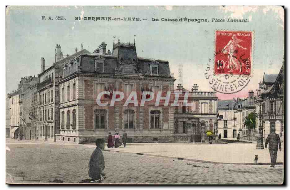 CPA St GErmain en Laye La caisse d'epargne Place Lamant