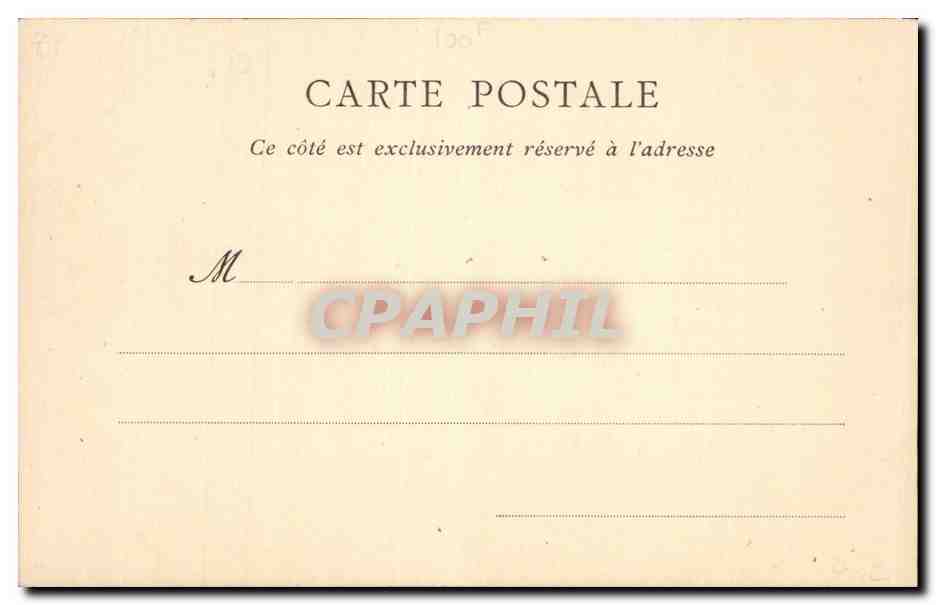CPA Moret La poterne — Verso