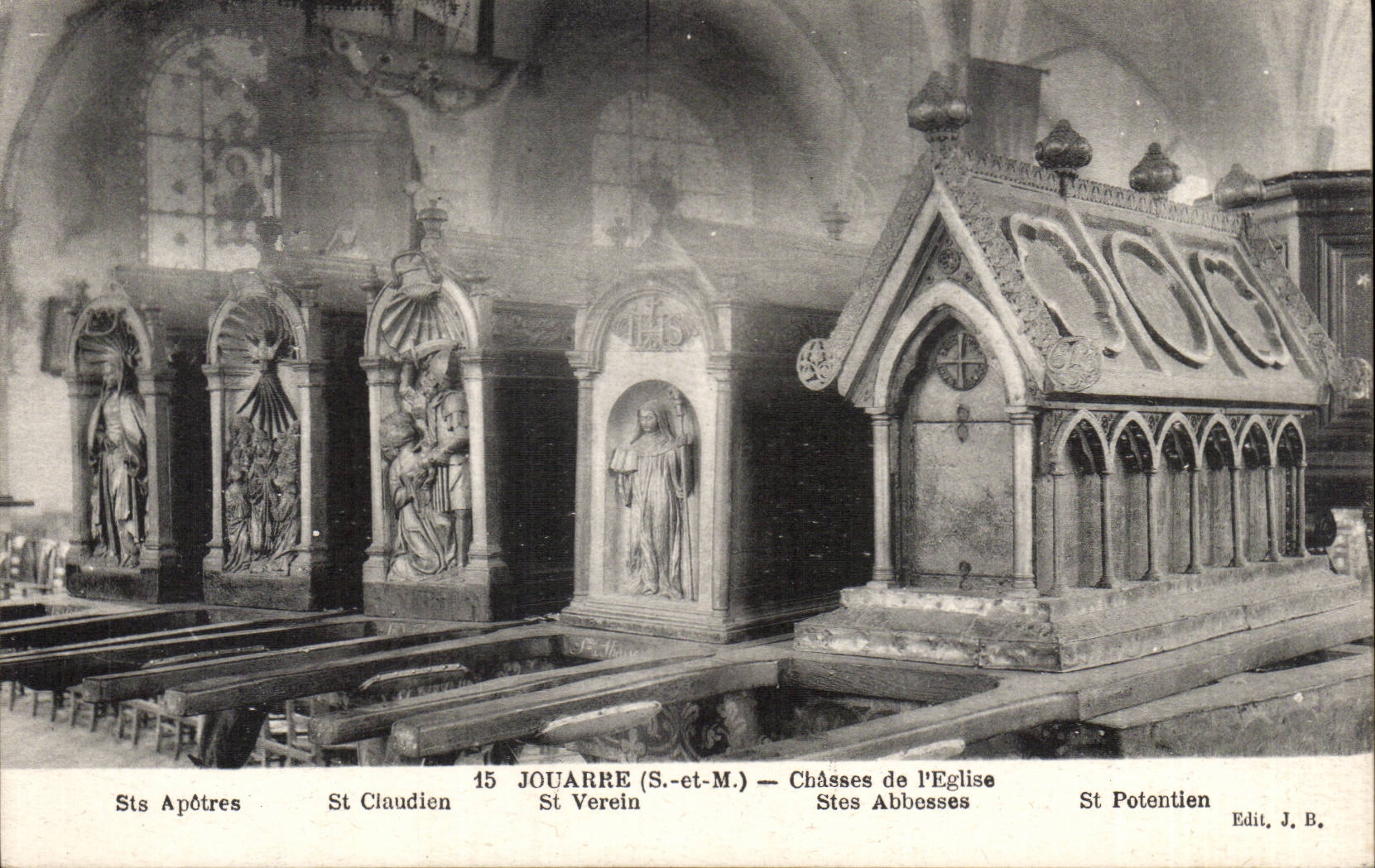 Jouarre (S.-et-M.) — Châsses de l'église — Edit. J. B.