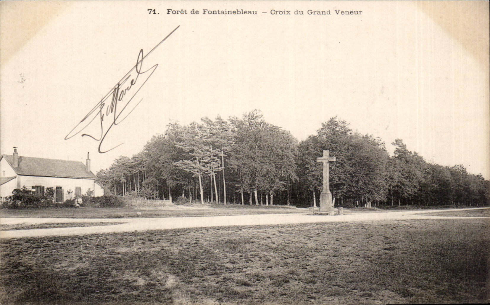 Forêt de Fontainebleau — Croix du Grand Veneur — éditeur Trillanel, n°71