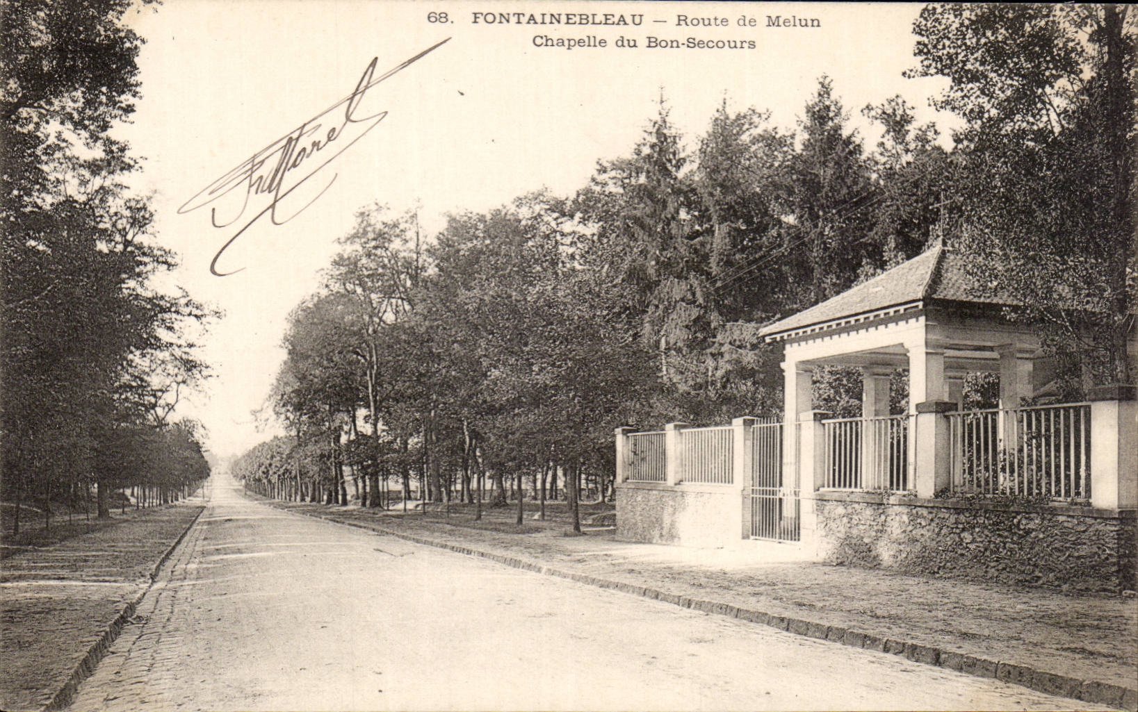 Fontainebleau — Route de Melun — Chapelle du Bon-Secours