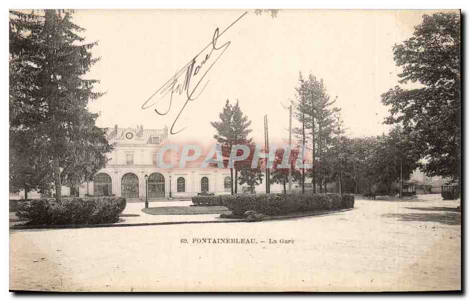 Fontainebleau — La Gare — éditeur anonyme, n° 69