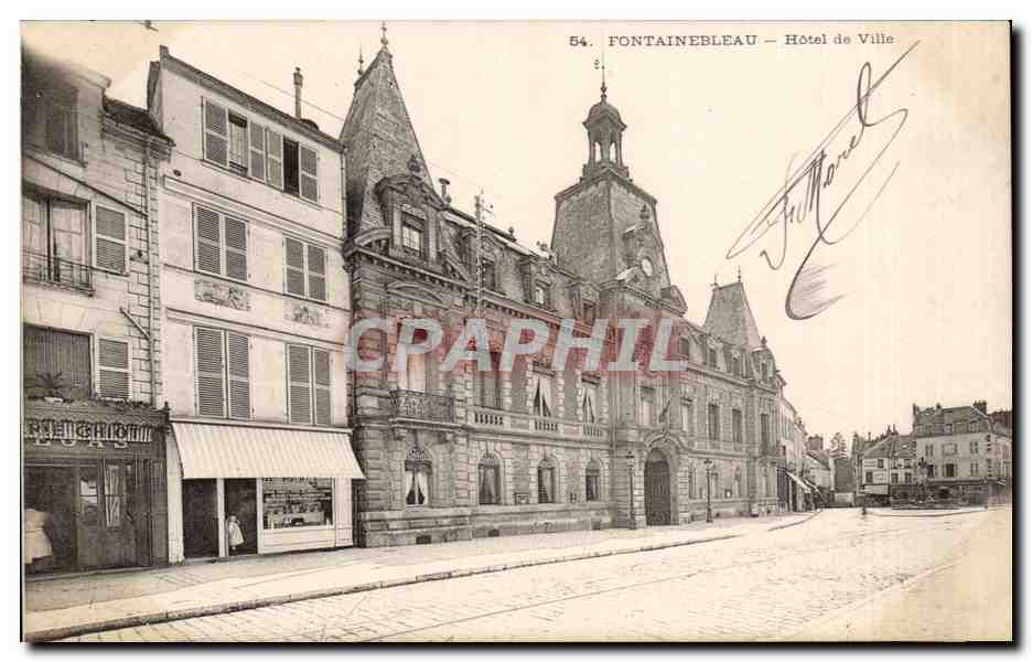 Fontainebleau — Hôtel de Ville — éditeur Tittmonde, n°54