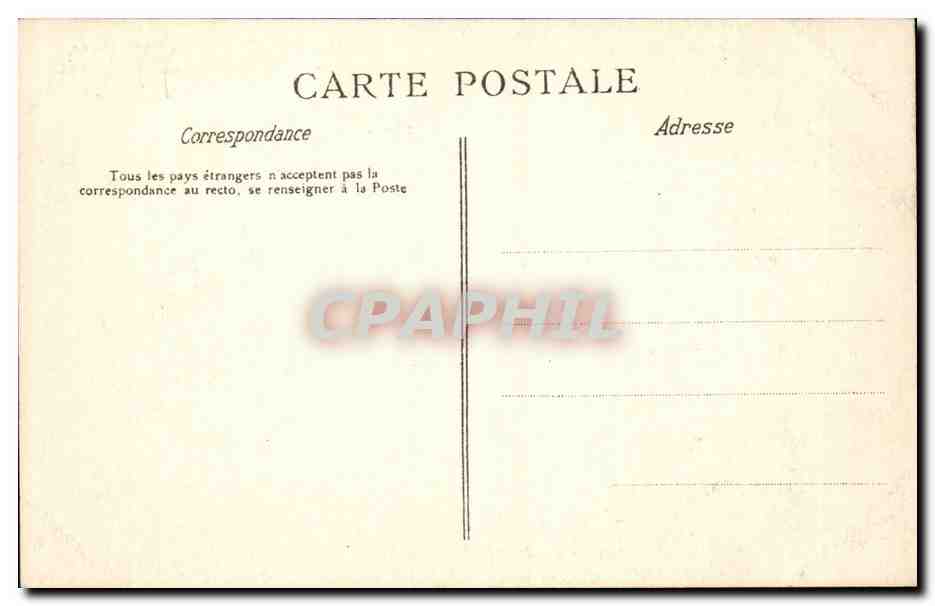 CPA Moret sur Loing Le pont l'eglise et la porte de Bourgogne — Verso