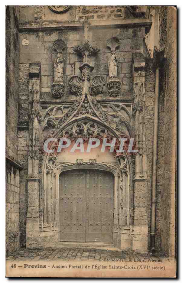 Previns — Ancien Portail de l'Église Sainte-Croix (XVIe siècle) — Collection Firmin Louis, Previns