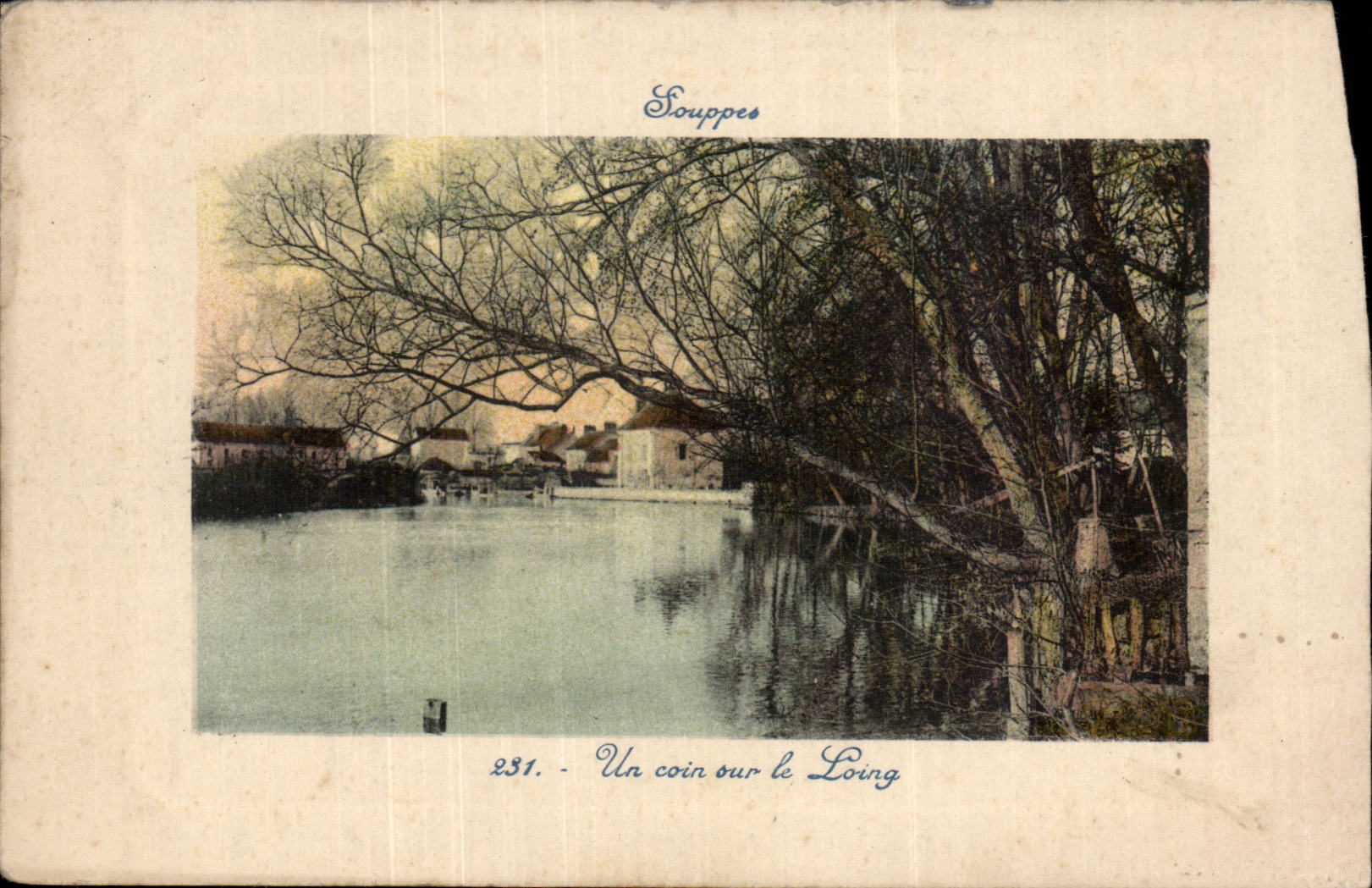 CPA Souppes Un coin sur le Loing