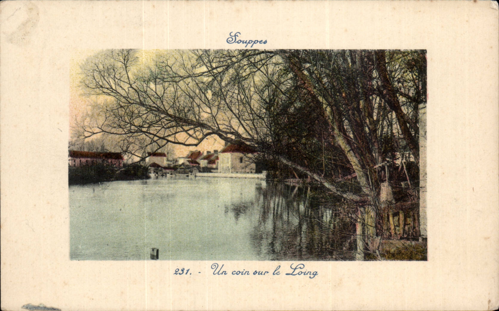 CPA Souppes Un coin sur le Loing