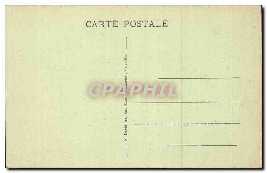 Bosque de Fontainebleau-Marlotte — Bouquet de l'Empereur — Editor F. David, Versalles — Reverso