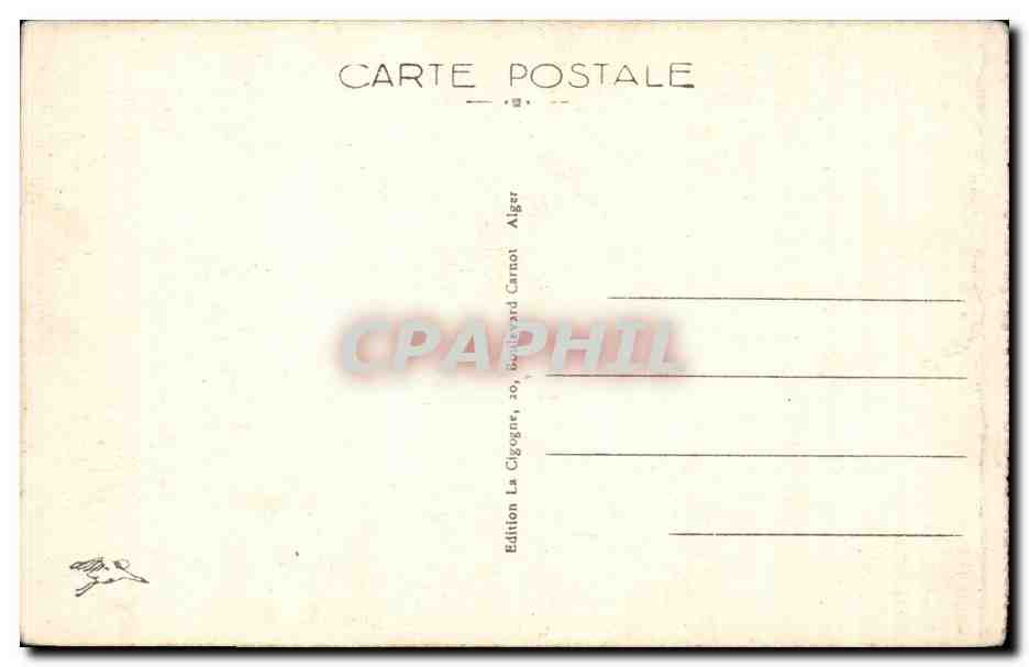 CPA Algerie Sidi Bel Abbes Foyer du legionnaire Legion etrangere — Rückseite