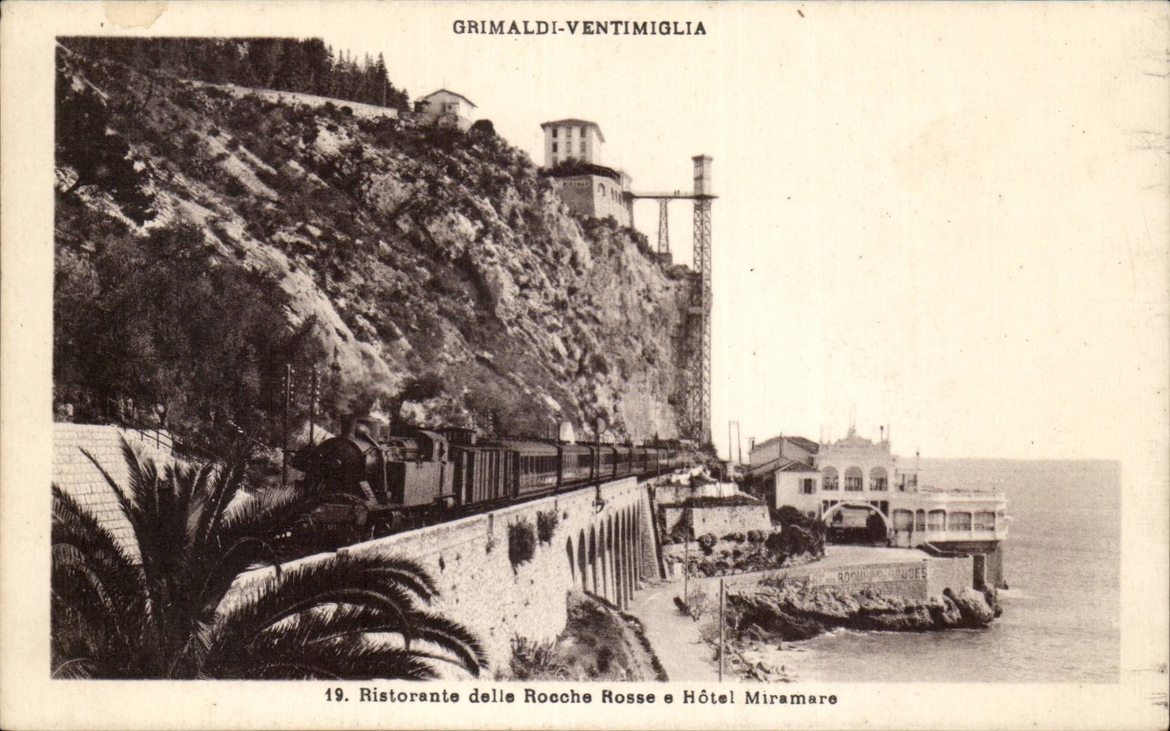 Grimaldi-Ventimiglia — Ristorante delle Rocche Rosse et Hôtel Miramare — éditeur inconnu, n° 19