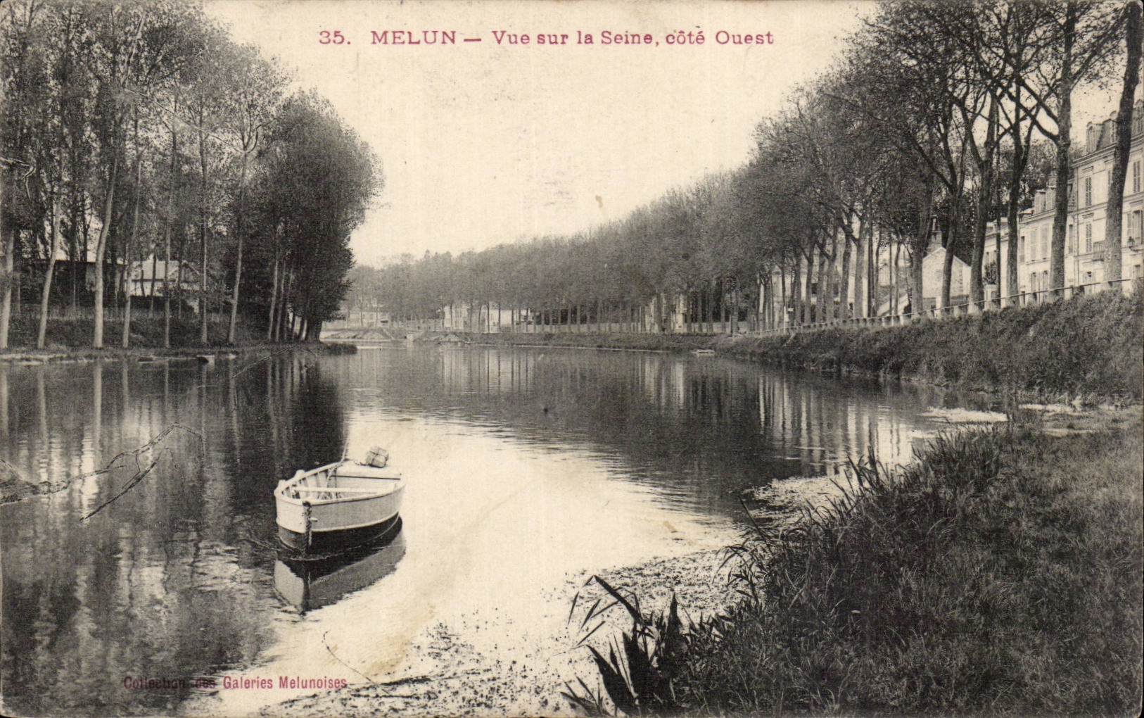 CPA Melun Vue sur la Seine Cote ouest