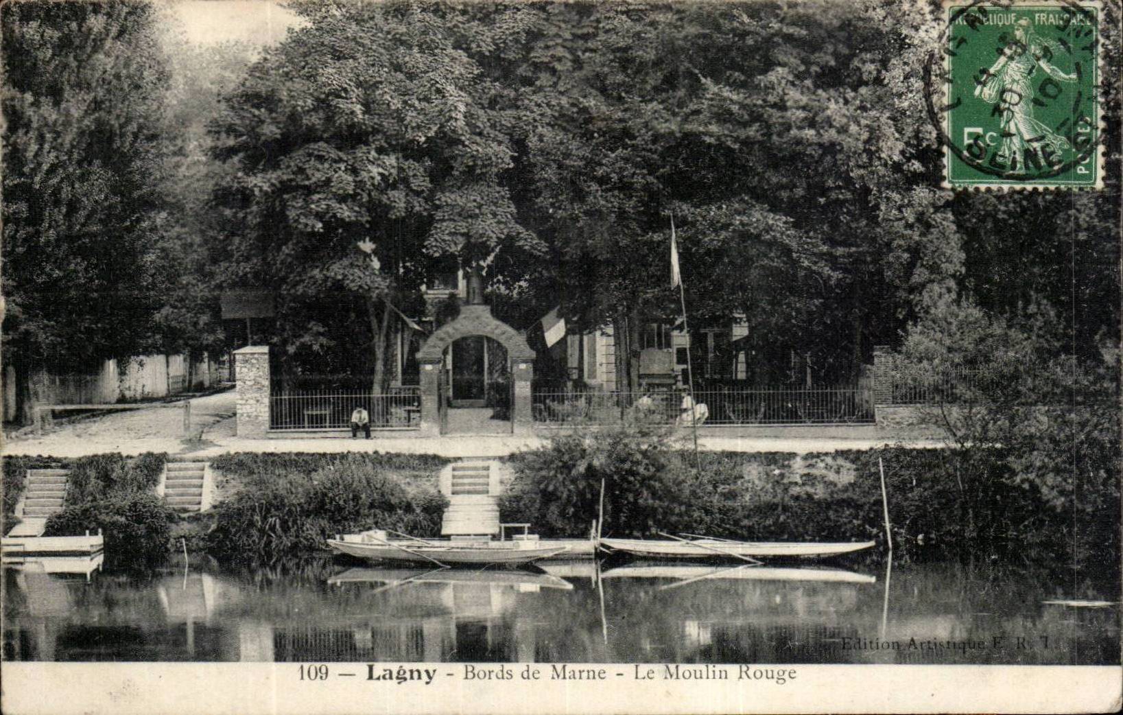 CPA Lagny Bords de Marne Le moulin rouge
