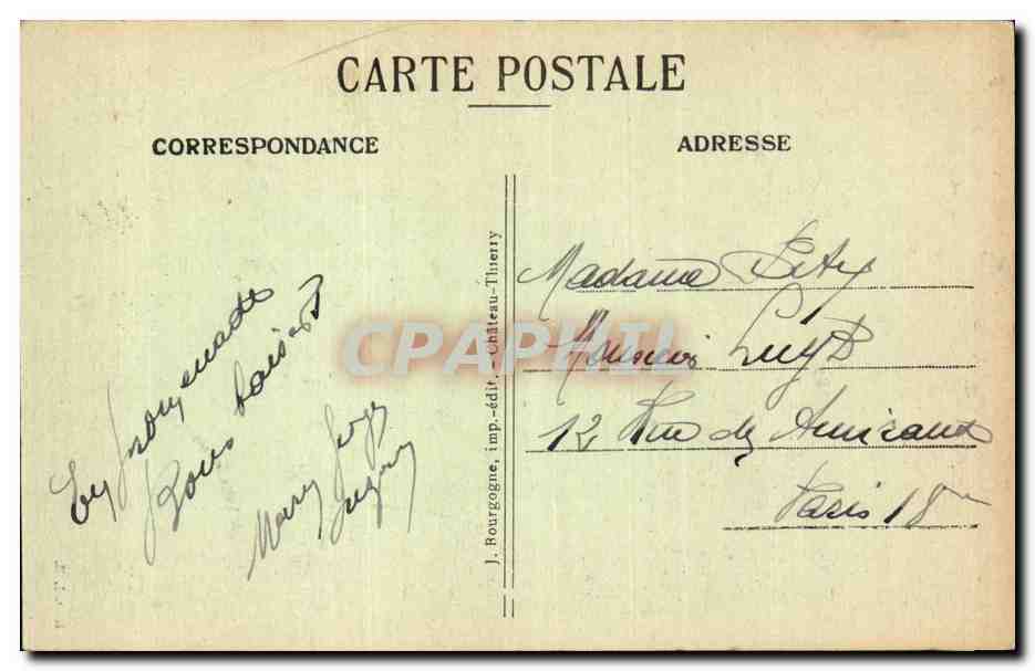 CPA Coulommiers La vieille eglise — Rückseite