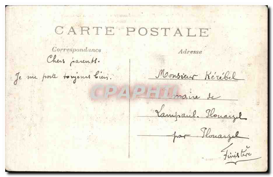 La Ferté-sous-Jouarre — Schloss Condé zerstört 1914 — Serie 73 — Rückseite
