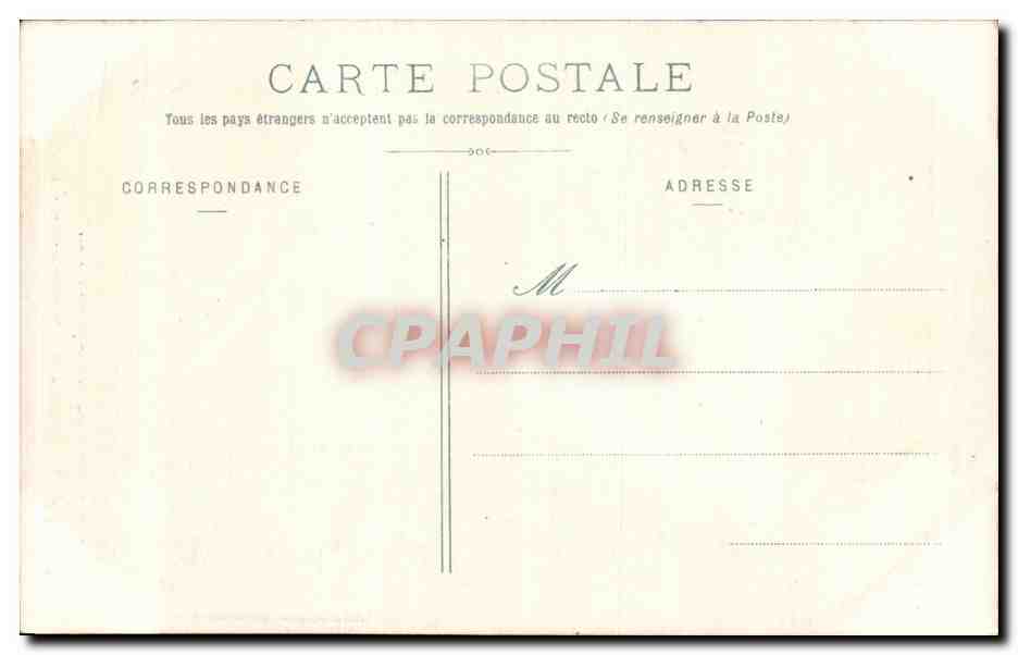 CPA Chateau Landon Ruines de l'eglise Ssaint Andre — Back