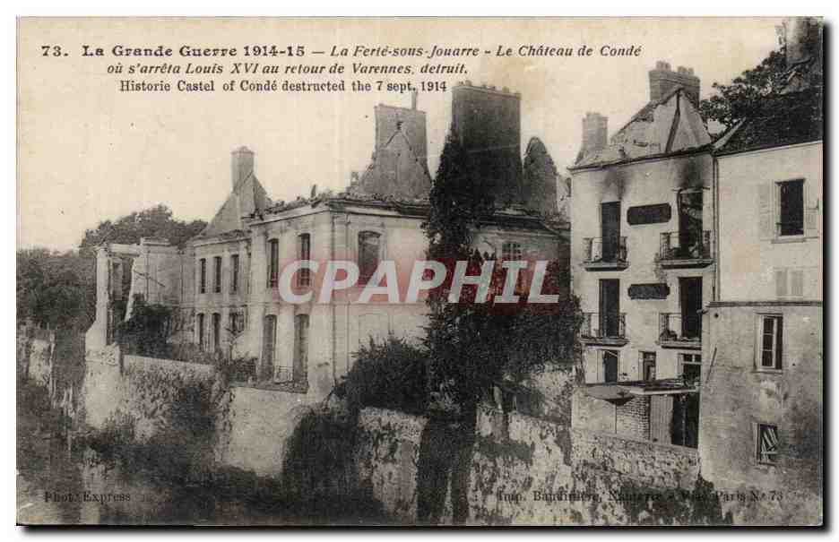 La Ferté-sous-Jouarre — Le Château de Condé détruit — Phot. Express, N° 73