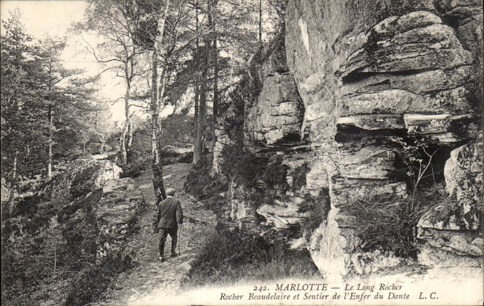 Marlotte — Le Long Rocher et Sentier de l'Enfer du Dante — L.C. n°242
