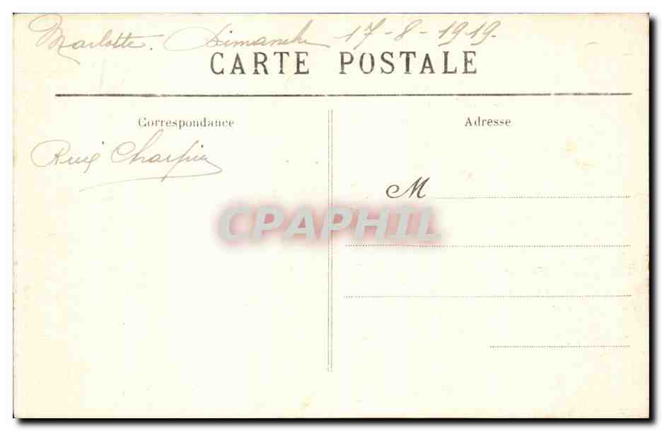 Marlotte — Le Long Rocher et Sentier de l'Enfer du Dante — L.C. n°242 — Reverso