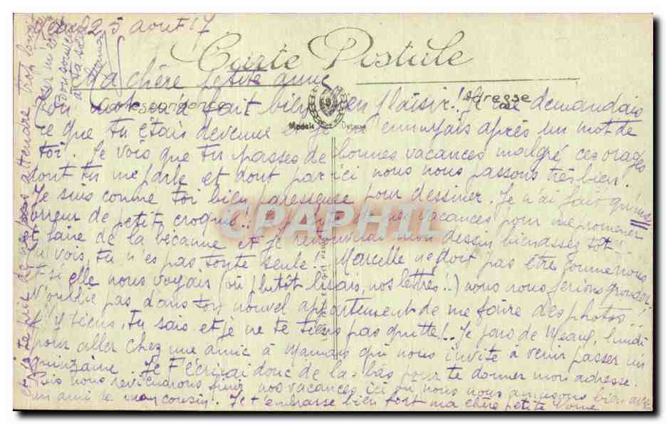 CPA Meaux Vue sur la Marne  — Verso