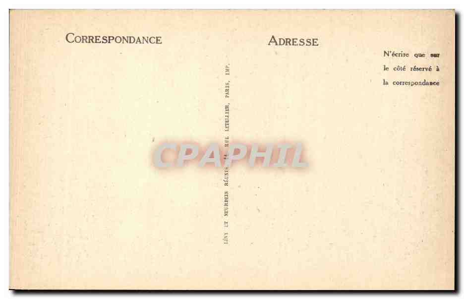 Auxerre CPA La prefecture Ancien palais episcopal — Back