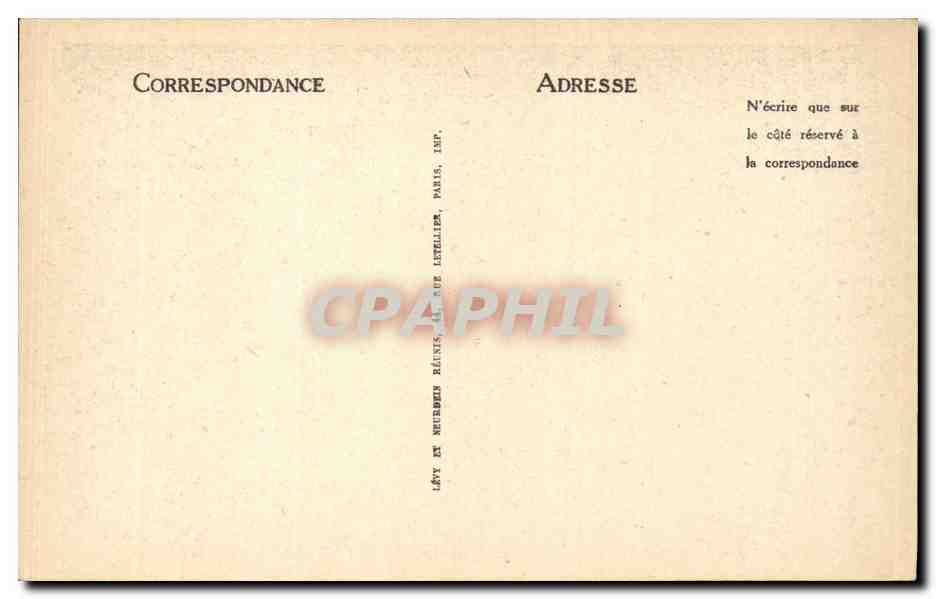 Auxerre CPA L'horloge — Back