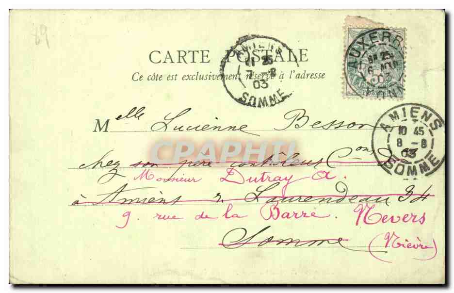 Auxerre CPA Lycee de jeunes filles — Back