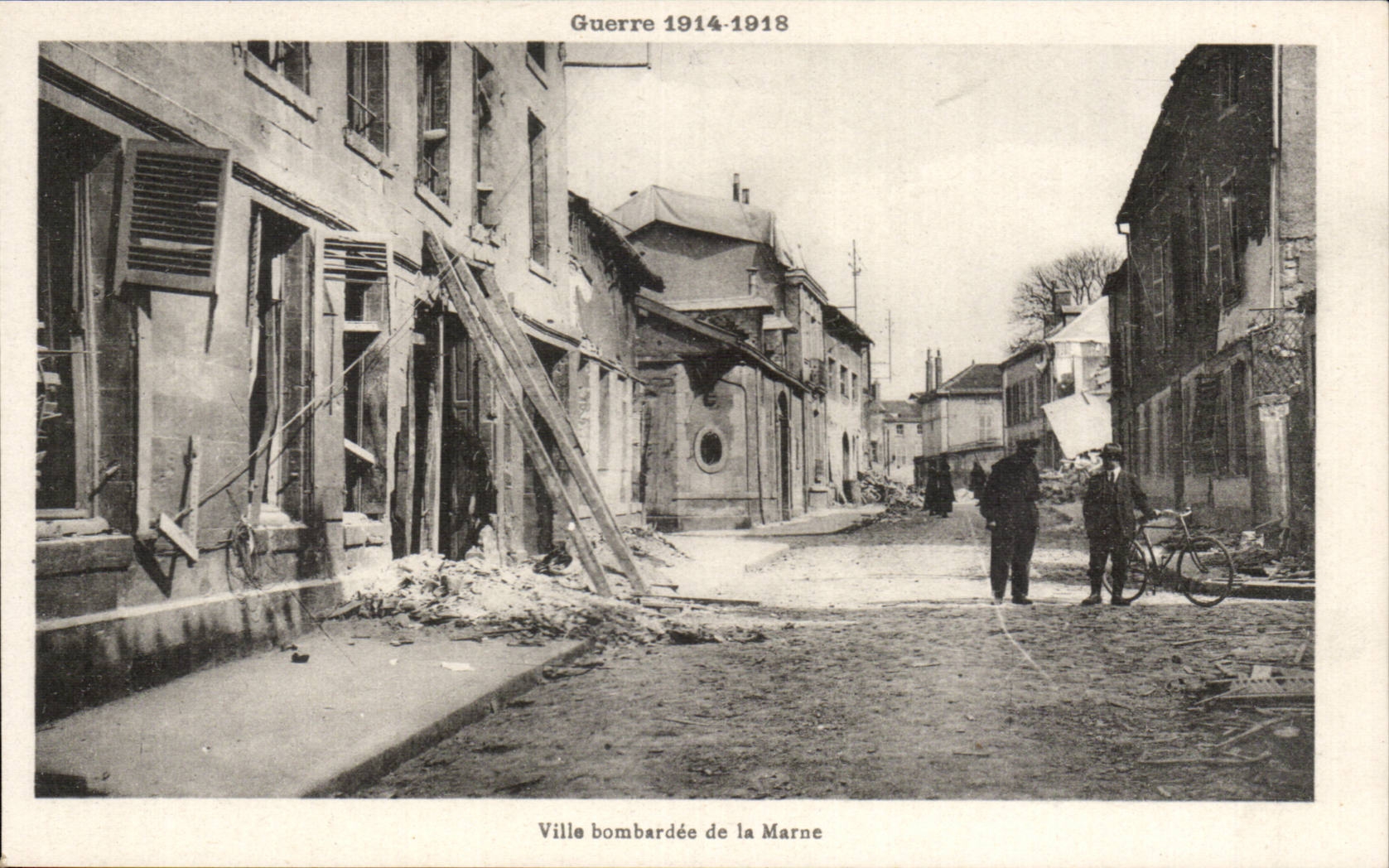 Ville bombardée de la Marne — Guerre 1914-1918 — Visé Lyon 1525