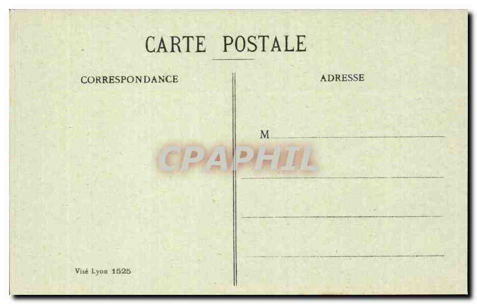 Ville bombardée de la Marne — Guerre 1914-1918 — Visé Lyon 1525 — Verso