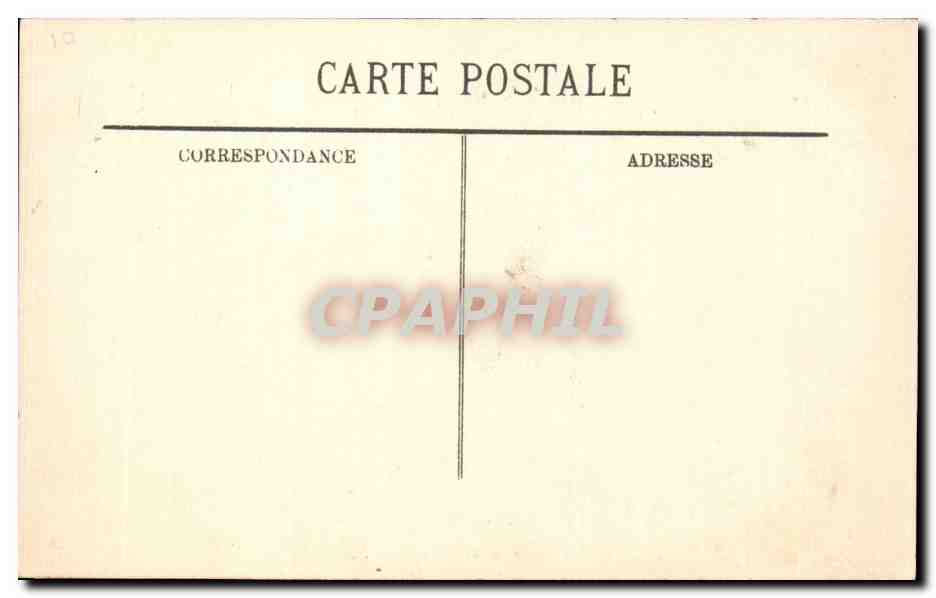 CPA Biarritz Au rocher de la vierge par gros temps — Verso