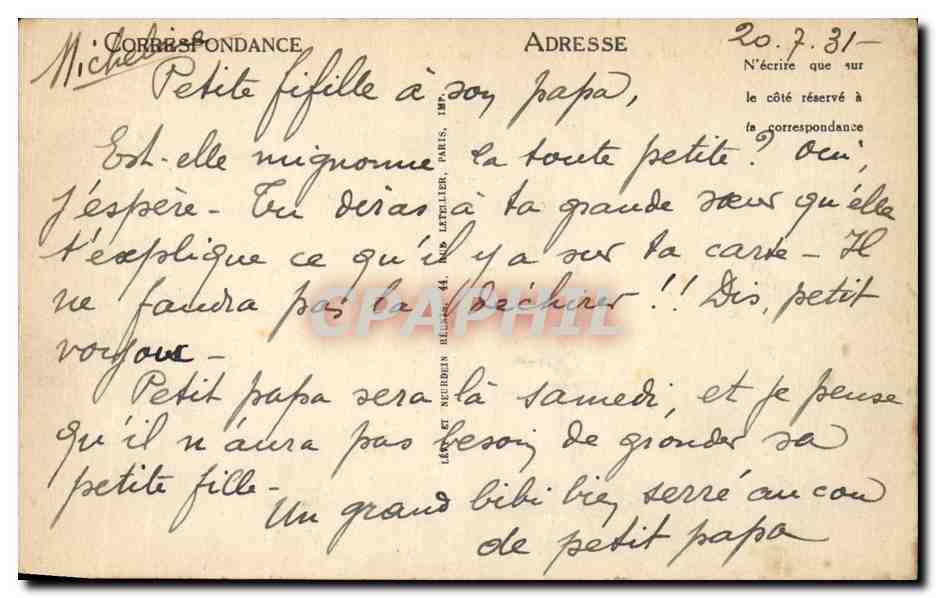 CPA Pau La vallee du Gave et le pont de chemin de fer — Verso