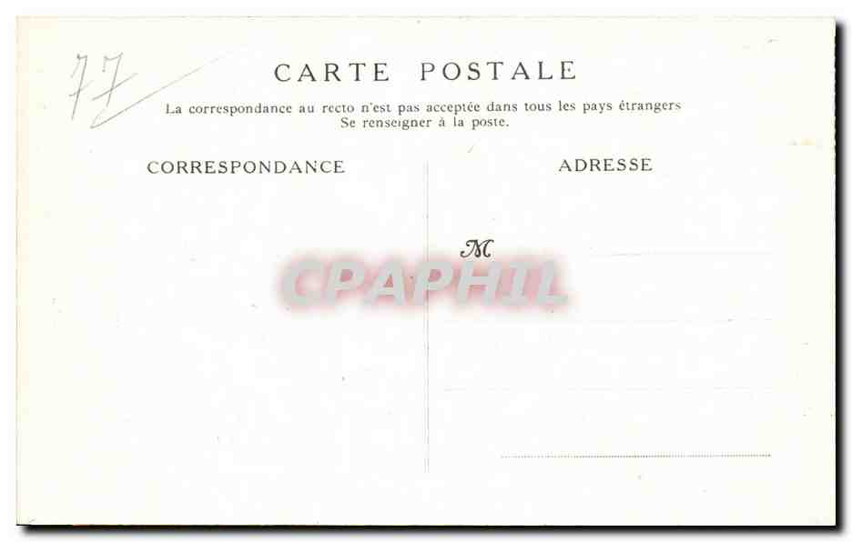 Moret sur Loing CPA Les remparts — Rückseite