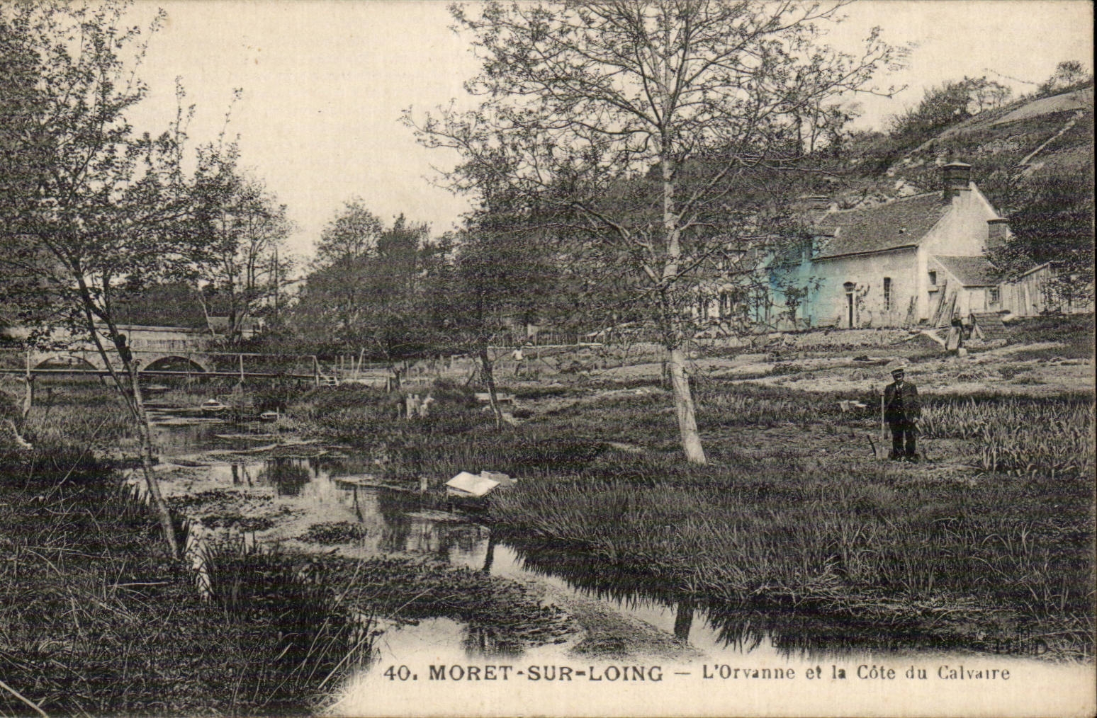 Moret-sur-Loing — Il corso dell'Orvanne e la Côte du Calvaire — editore IPM, n°40