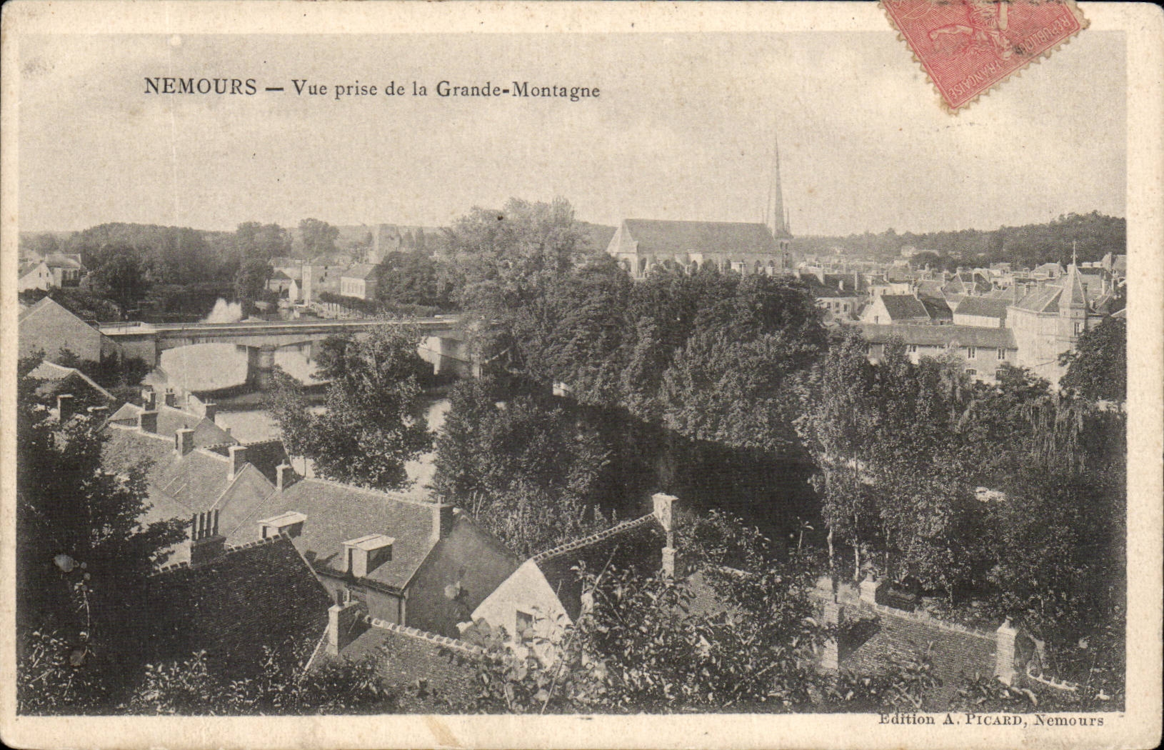 Nemours CPA Vue prise de la grosse montagne