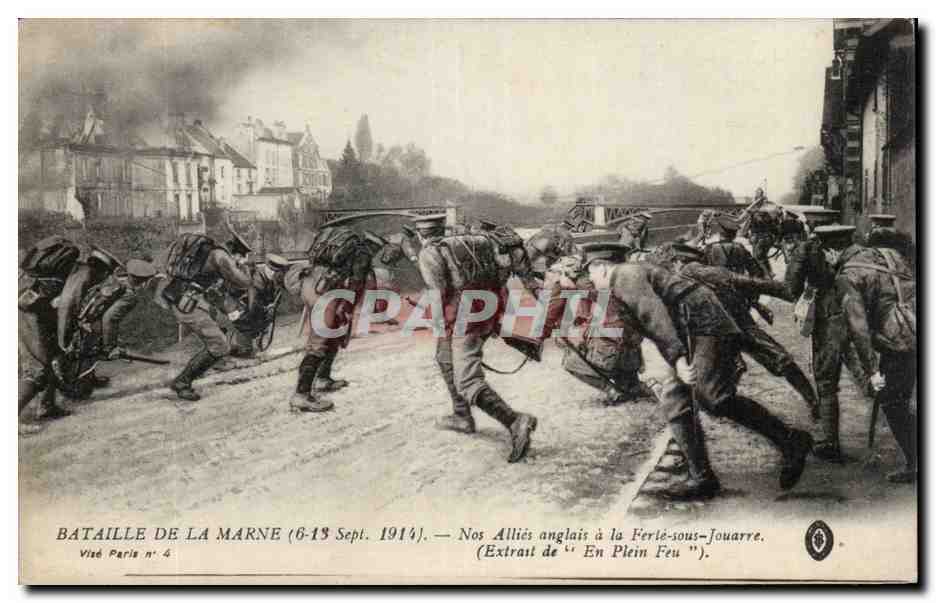 Bataille de la Marne (6-19 Sept. 1914) — Nos Alliés anglais à la Ferté-sous-Jouarre — Visé Paris n° 4