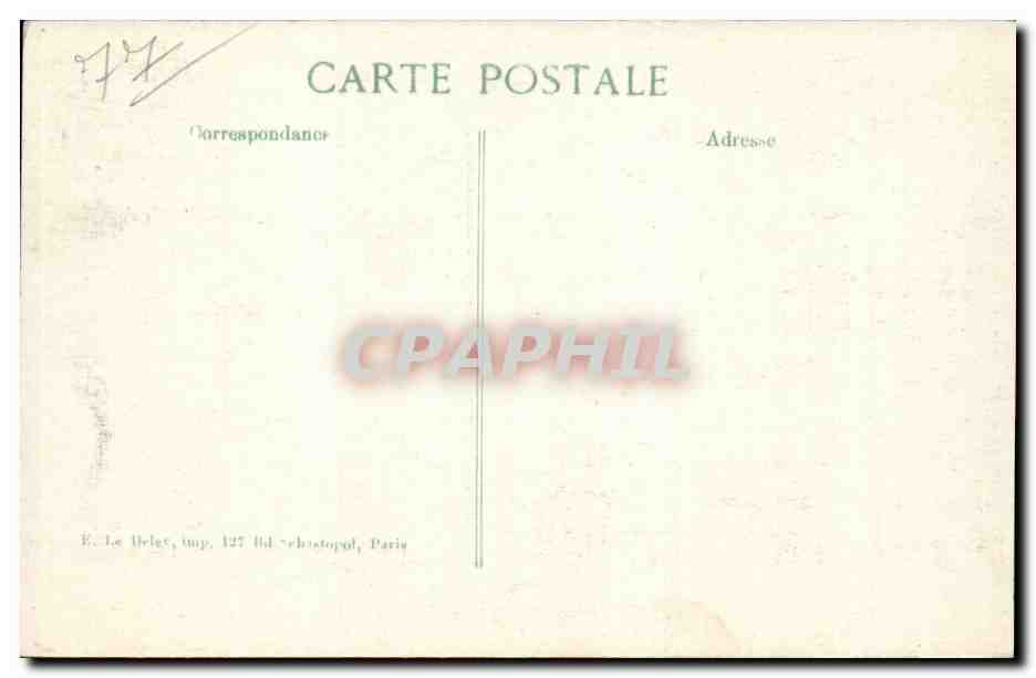CPA Lagny Pont en fer detruit — Rückseite